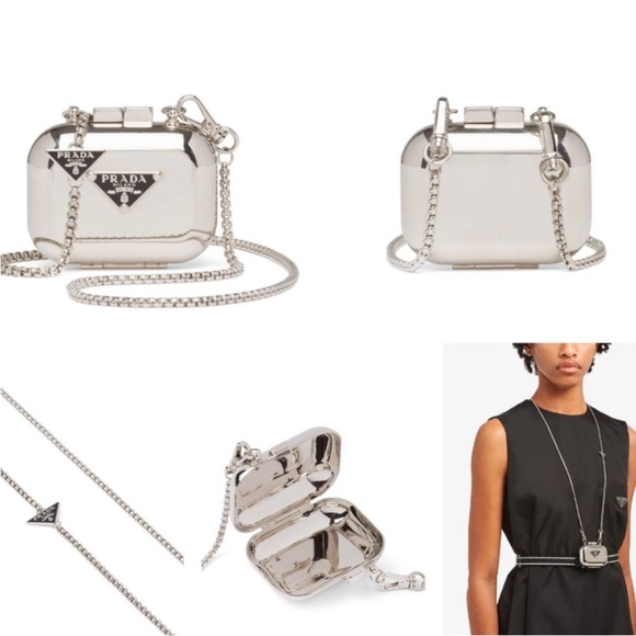 Cool Prada AirPods Case with Chain - Picture 2 of 12